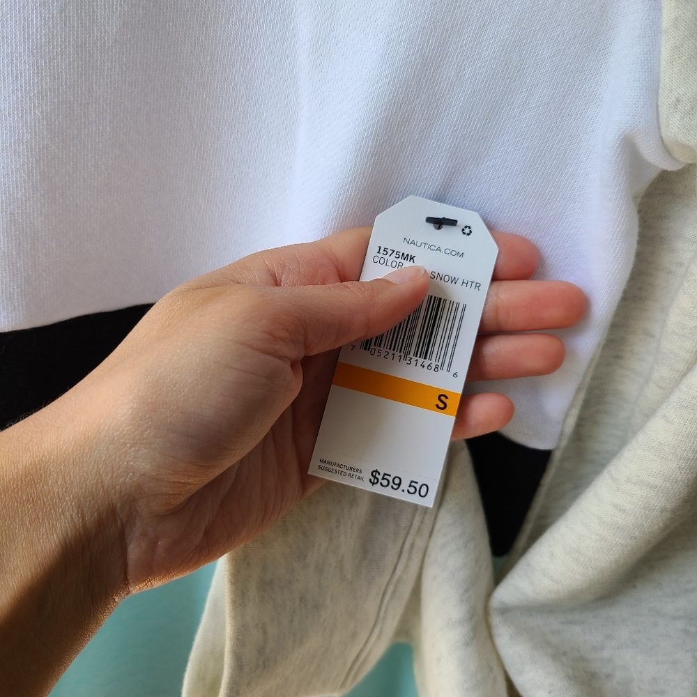 NWT Nautica crew neck sweatshirt lightweight - Picture 5 of 7
